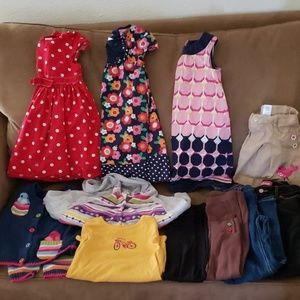 Assorted 5T/6T/6 slim girls dresses pants leggings